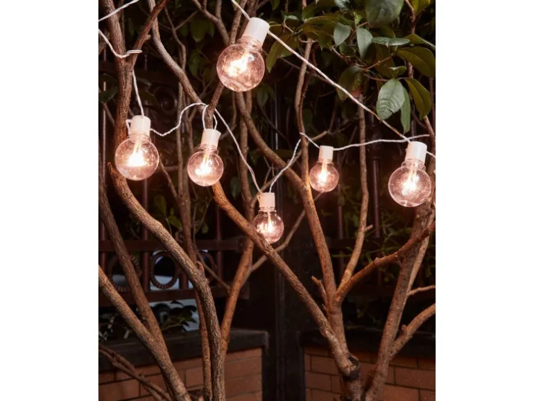 Eglo LED-Lichterkette Partaj 16-flammig Weiß 450 cm