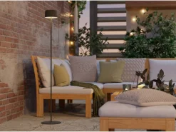 EGLO Solar LED Akku Stehleuchte ROCCANOVA-L Grün Touchdimmer IP44