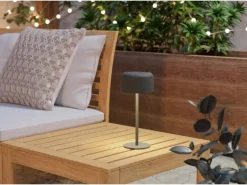 EGLO Solar LED Akku Tischleuchte ROCCANOVA Grün Touchdimmer IP44