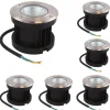 ENOVALITE LED Bodenleuchte Gartenstrahler 6er Set 6x7W 6x490lm IP67 Warmweiß Bodeneinbauleuchte