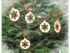 Erst-Holz Christbaumschmuck Holzschmuck Deko Stern