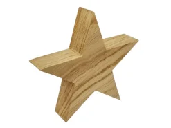 Erst-Holz Holzsterne aus Eiche Weihnachtsdekoration Stern Eiche 13 cm