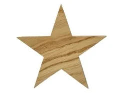 Erst-Holz Holzsterne aus Eiche Weihnachtsdekoration Stern Eiche 26 cm