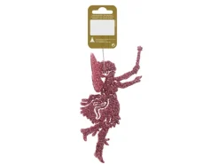 Fee Kunststoff mit Glitter Rosa 12,5 cm