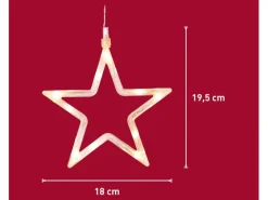 Fensterdeko Stern 10 LEDs mit Saugnapf