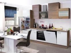 Flex-Well Classic Küchenzeile Florida 280 cm Sonoma Eiche-Weiß-Sonoma Eiche