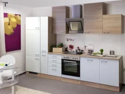 Flex-Well Classic Küchenzeile Florida 310 cm Sonoma Eiche-Weiß