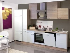 Flex-Well Classic Küchenzeile Florida 310 cm Sonoma Eiche-Weiß