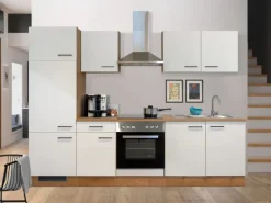 Flex-Well Exclusiv Küchenzeile Vintea 270 cm Magnolia-Lancelot Oak