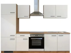 Flex-Well Exclusiv Küchenzeile Vintea 270 cm Magnolia-Lancelot Oak