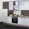 Flex-Well Exclusiv Küchenzeile Valero 270 cm Hochglanz Weiß-Sonoma Eiche