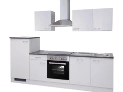 Flex-Well Küchenzeile Lucca 280 cm Weiß