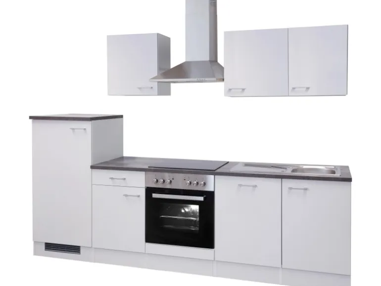 Flex-Well Küchenzeile Lucca 280 cm Weiß