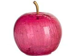 FlowerPower Deko-Apfel Pomo mit LED Ø 16,5 cm x 20,5 cm Rosa