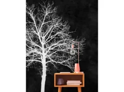 Fototapete Baum Wald Blackboard Schwarz Weiß 4,00 m x 2,70 m FSC®