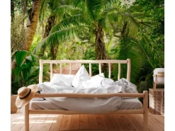 Fototapete Palmen Dschungel Grün Braun 3,50 m x 2,55 m FSC®