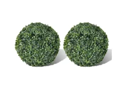 furnicato Buchsbaumkugeln 2 Stk. Künstlich Formschnitt-Kugel 27 cm