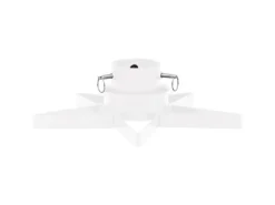 furnicato Christbaumständer Weiß 47x47x13,5 cm