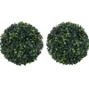 furnicato Künstliche Buchsbaumkugeln 2 Stk. 45 cm