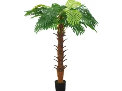 furnicato Künstliche Palme Cycas mit Topf 160 cm Grün