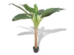 furnicato Künstlicher Bananenbaum mit Topf 150 cm Grün