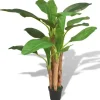 furnicato Künstlicher Bananenbaum mit Topf 175 cm Grün