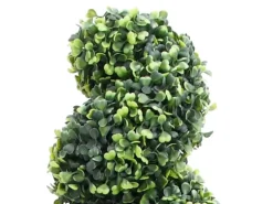 furnicato Künstlicher Buchsbaum mit Topf Spiralform Grün 117 cm