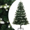 furnicato Künstlicher Weihnachtsbaum Klappbar Beschneit 120 cm