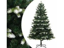 furnicato Künstlicher Weihnachtsbaum Klappbar Beschneit 120 cm