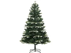 furnicato Künstlicher Weihnachtsbaum Klappbar Beschneit 120 cm