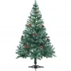 furnicato Künstlicher Weihnachtsbaum mit Tannenzapfen gefrostet 150 cm