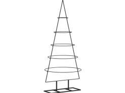 furnicato Metall-Weihnachtsbaum für Dekorationen Schwarz 125 cm