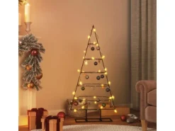 furnicato Metall-Weihnachtsbaum für Dekorationen Schwarz 125 cm