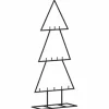furnicato Metall-Weihnachtsbaum Deko Schwarz 60 cm