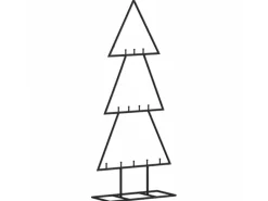 furnicato Metall-Weihnachtsbaum Deko Schwarz 60 cm