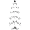 furnicato Metall-Weihnachtsbaum für Dekorationen Schwarz 150 cm