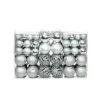 furnicato 100-tlg. Weihnachtskugel-Set 3/4/6 cm Silbern