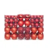 furnicato 100-tlg. Weihnachtskugel-Set 3/4/6 cm Rot