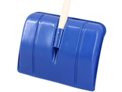 Galaflor Schneeschaufel für Kinder in Blau mit Holzstiel