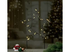 Gartenstecker 33 LEDs 37,5 cm x 55 cm Stern Warmweiß