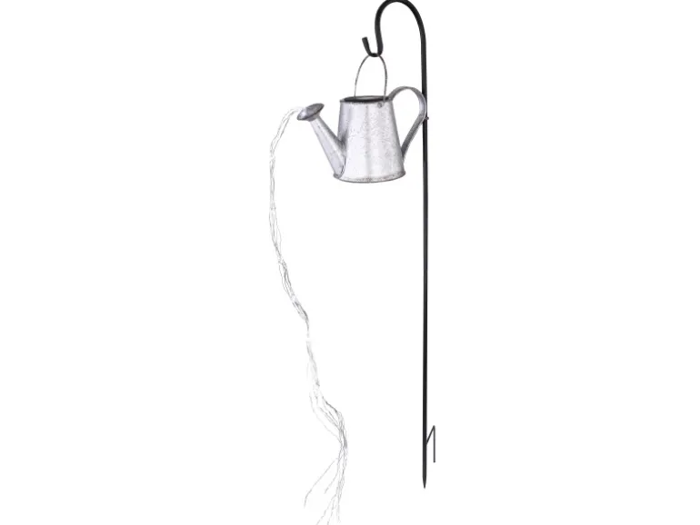 Globo 80 x LED Solarleuchte Metall Silbergrau 112 cm x 17 cm