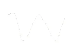 Globo LED-Lichterkette 20 LEDs Metall Silber 190 cm Warmweiß