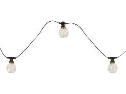 Globo LED-Lichterkette Almaga 10-flammig Schwarz