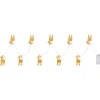 Globo LED-Lichterkette Rentiere 10 LEDs Kunststoff 165 cm Gold