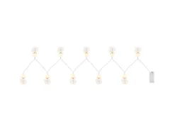 Globo LED-Lichterkette Schneemänner 10 LEDs Kunststoff 165 cm Weiß