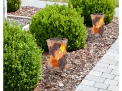 Globo LED-Solaraußenleuchte Baumstamm