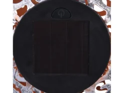 Globo LED-Solaraußenleuchte Kugel Dekogeflecht Silber 54 cm x 18,5 cm x 18,5 cm