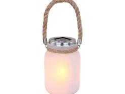 Globo LED-Solaraußenleuchte Laterne aus Kunststoff