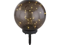 Globo LED-Solaraußenleuchte Kugel Ø 20 cm mit Lichterkette 30-flammig