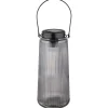 Globo LED-Solarleuchte Kunststoff Glas Rauchfarbe 25 cm x Ø 11,5 cm